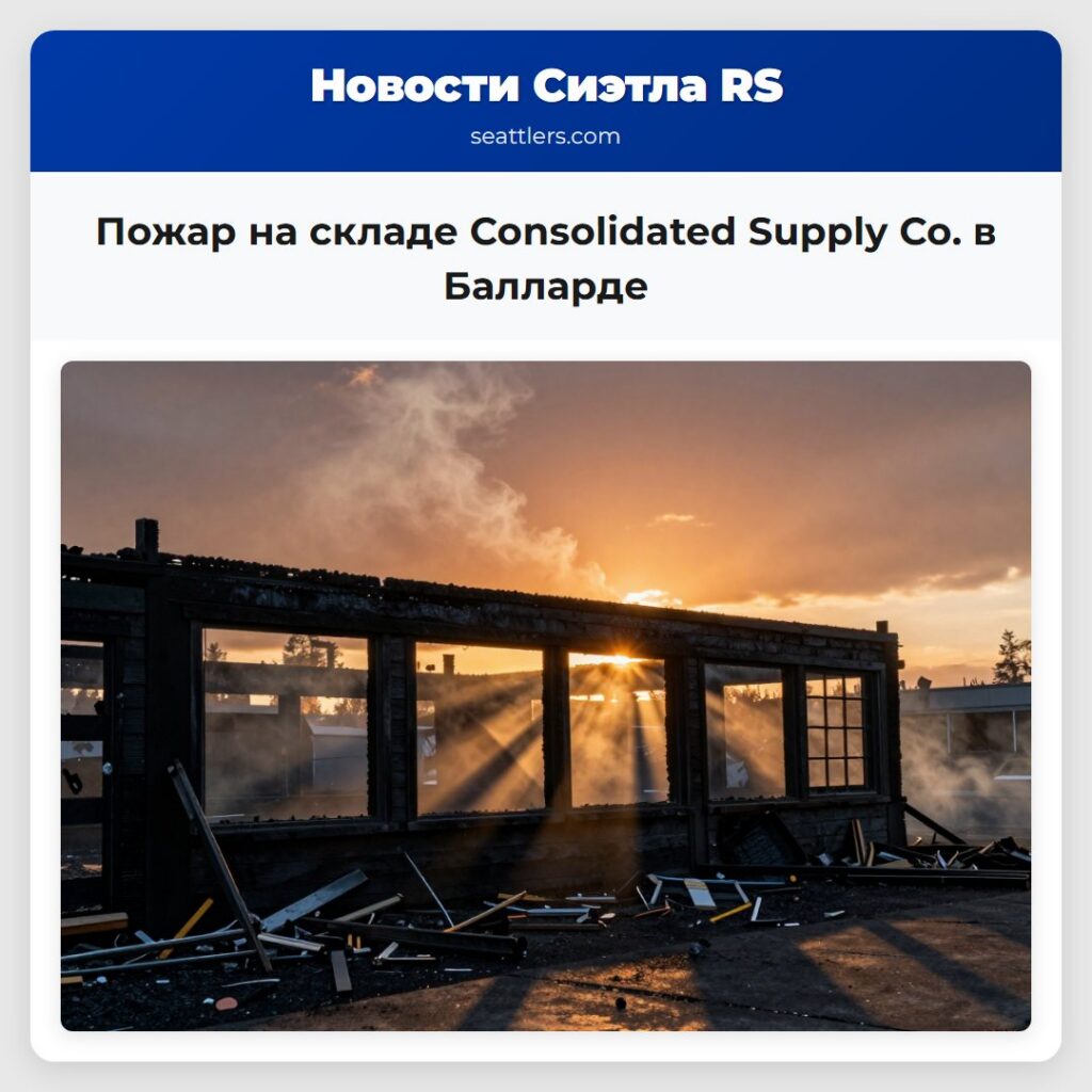 Пожар на складе Consolidated Supply Co. в Балларде