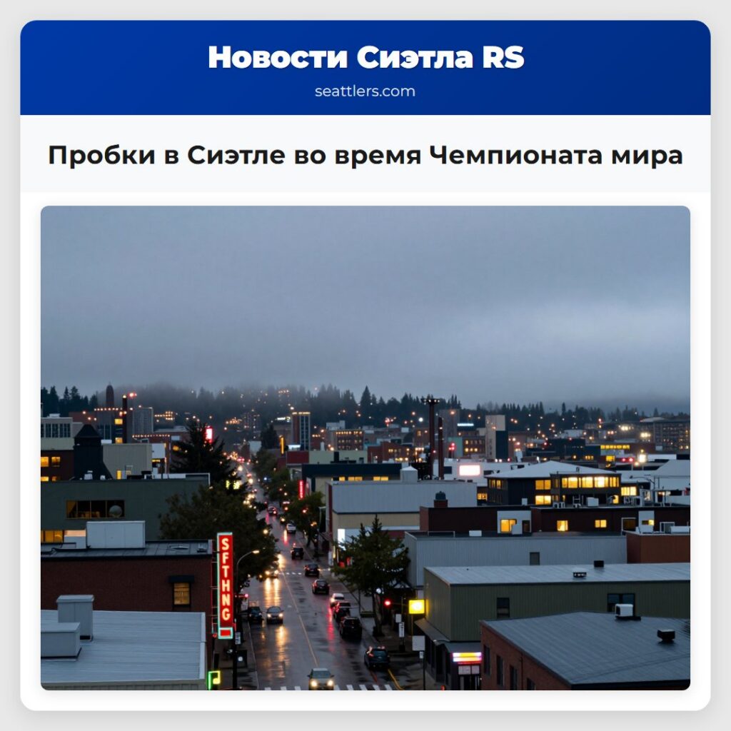 Пробки в Сиэтле во время Чемпионата мира
