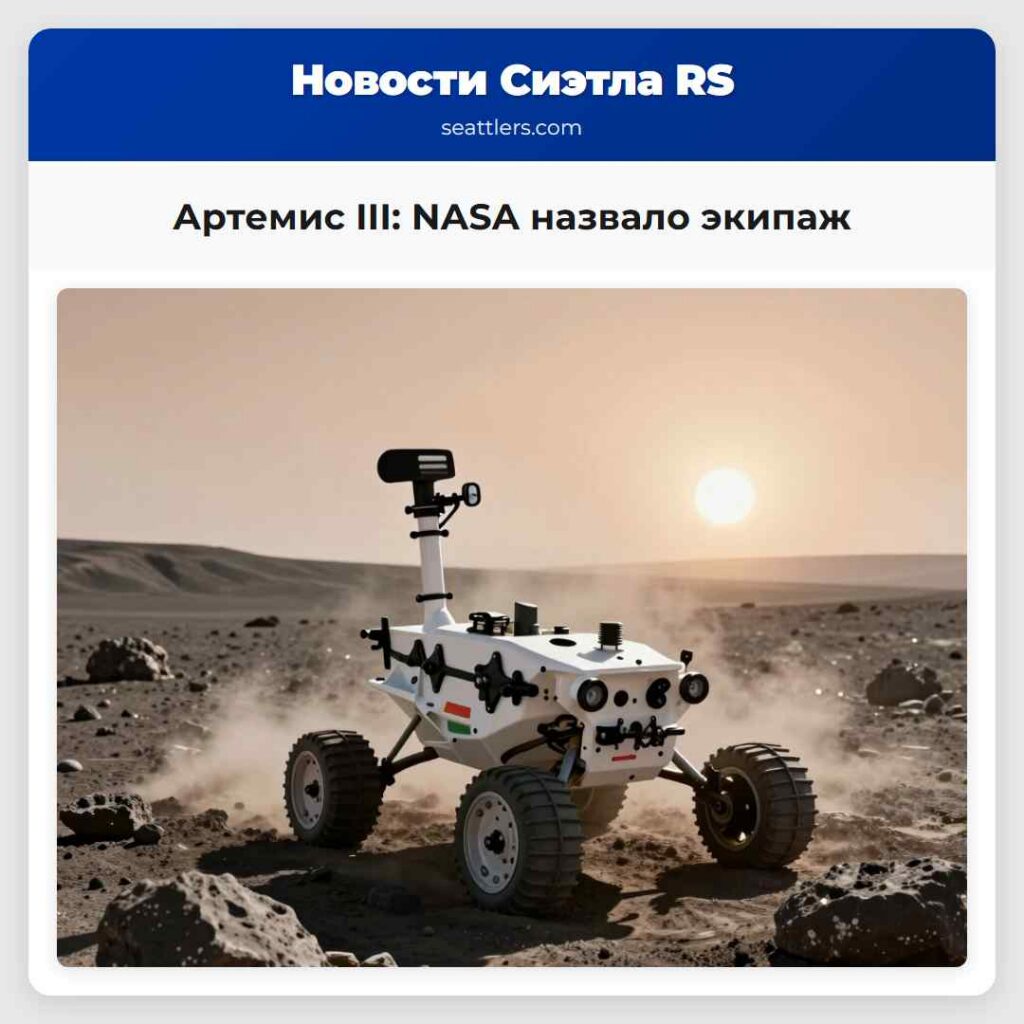 Артемис III: NASA назвало экипаж
