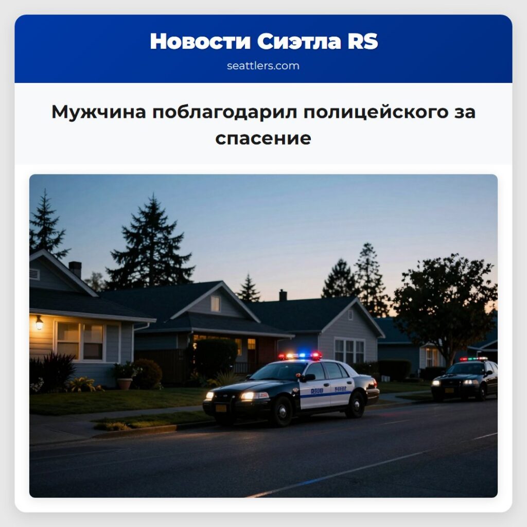 Мужчина поблагодарил полицейского за спасение