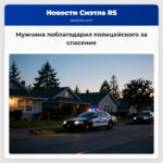 Мужчина поблагодарил полицейского за спасение