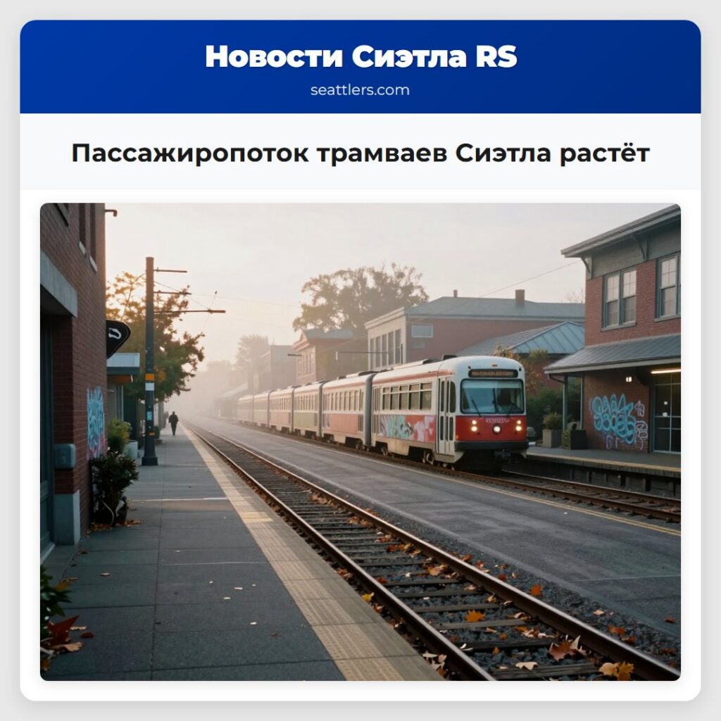 Пассажиропоток трамваев Сиэтла растёт