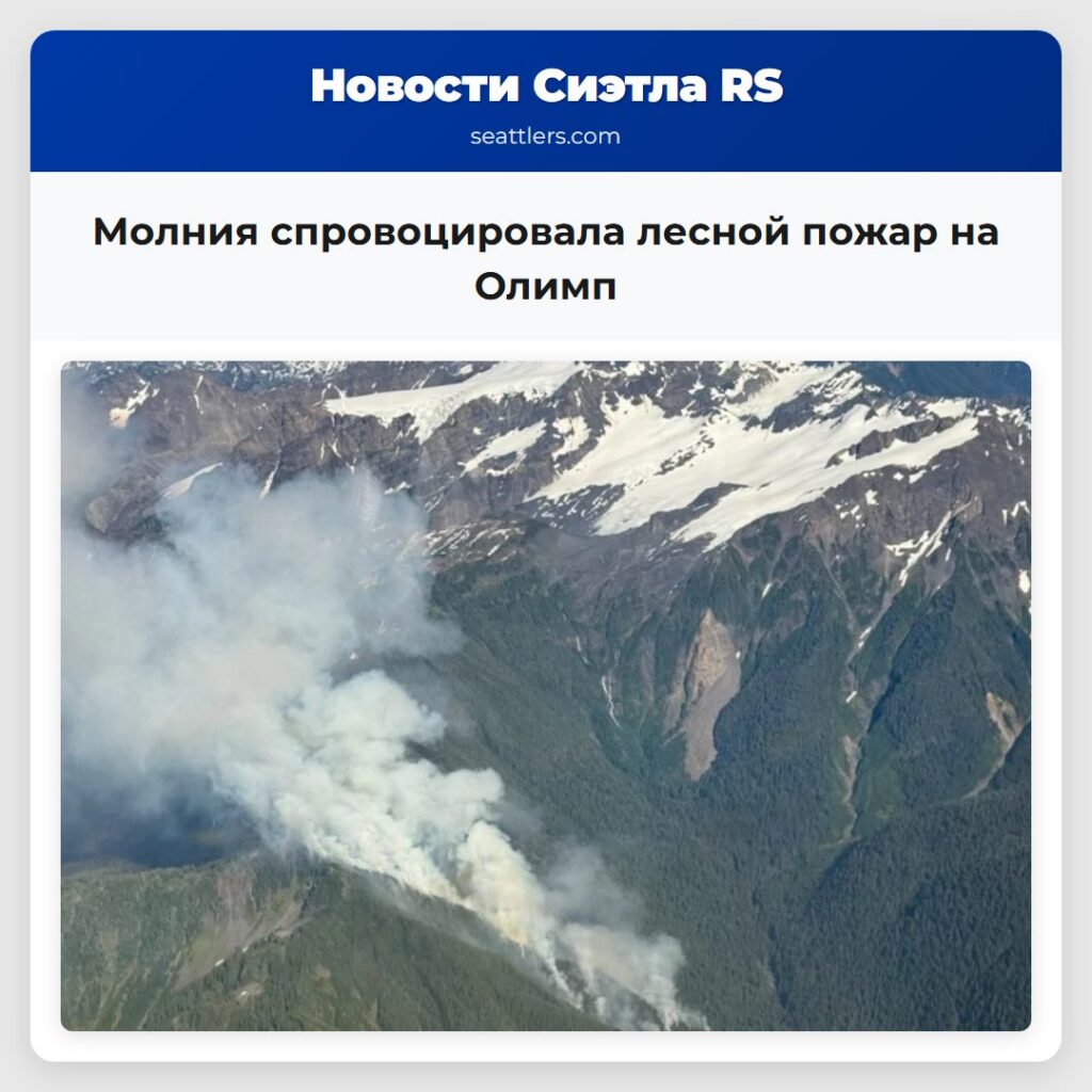 Молния спровоцировала лесной пожар на Олимп
