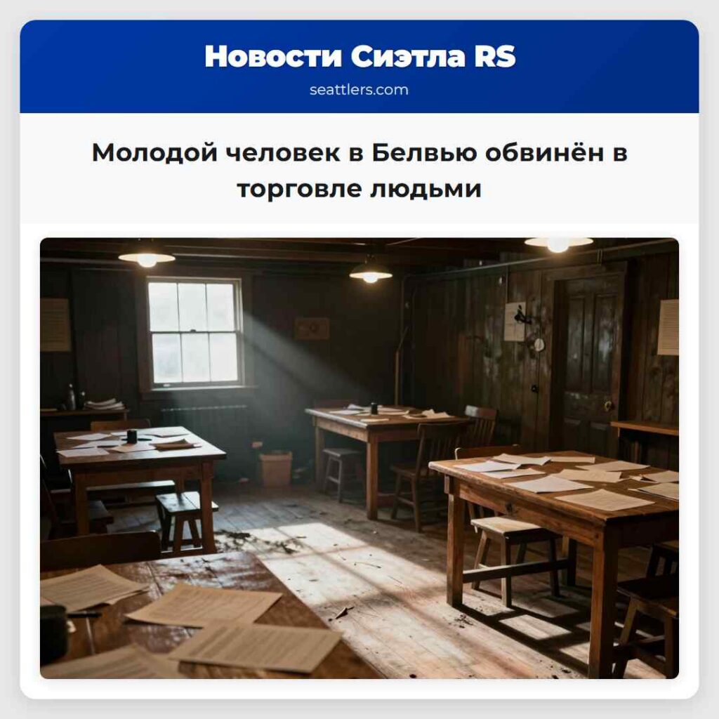 Молодой человек в Белвью обвинён в торговле людьми