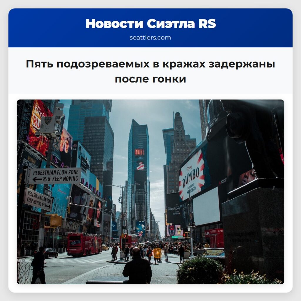 Пять подозреваемых в кражах задержаны после гонки