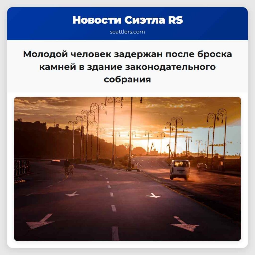Молодой человек задержан после броска камней в
