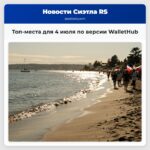 Топ-места для 4 июля по версии WalletHub