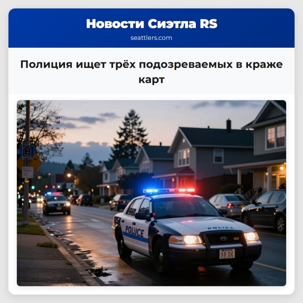 Полиция ищет трёх подозреваемых в краже карт