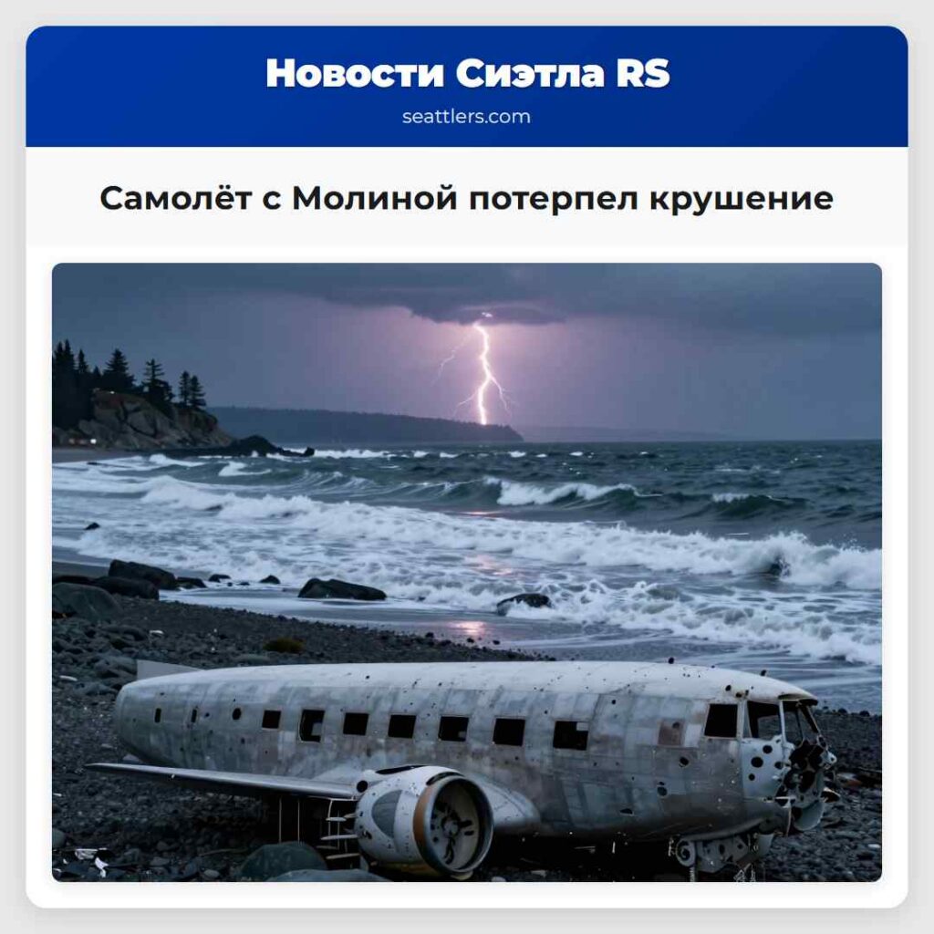 Самолёт с Молиной потерпел крушение