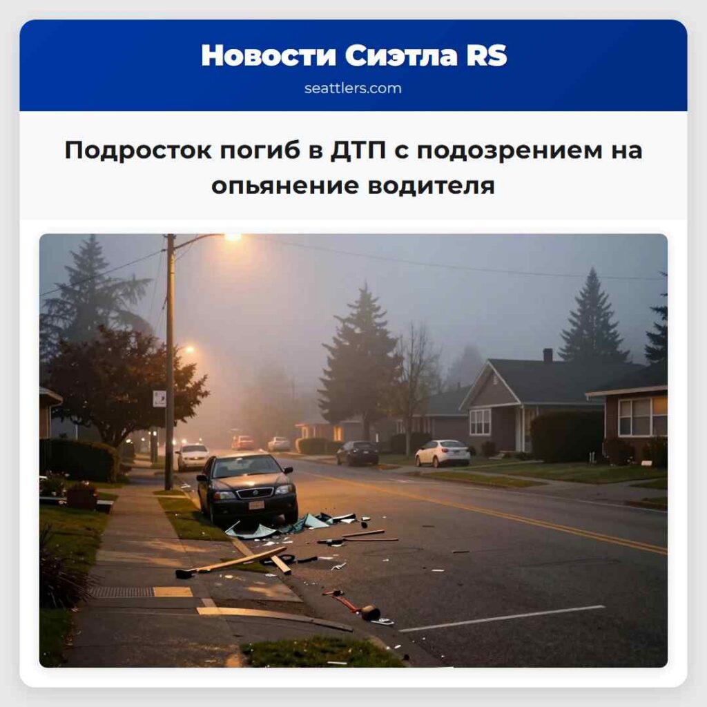 Подросток погиб в ДТП с подозрением на опьянение