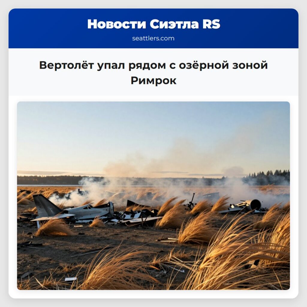 Вертолёт упал рядом с озёрной зоной Римрок