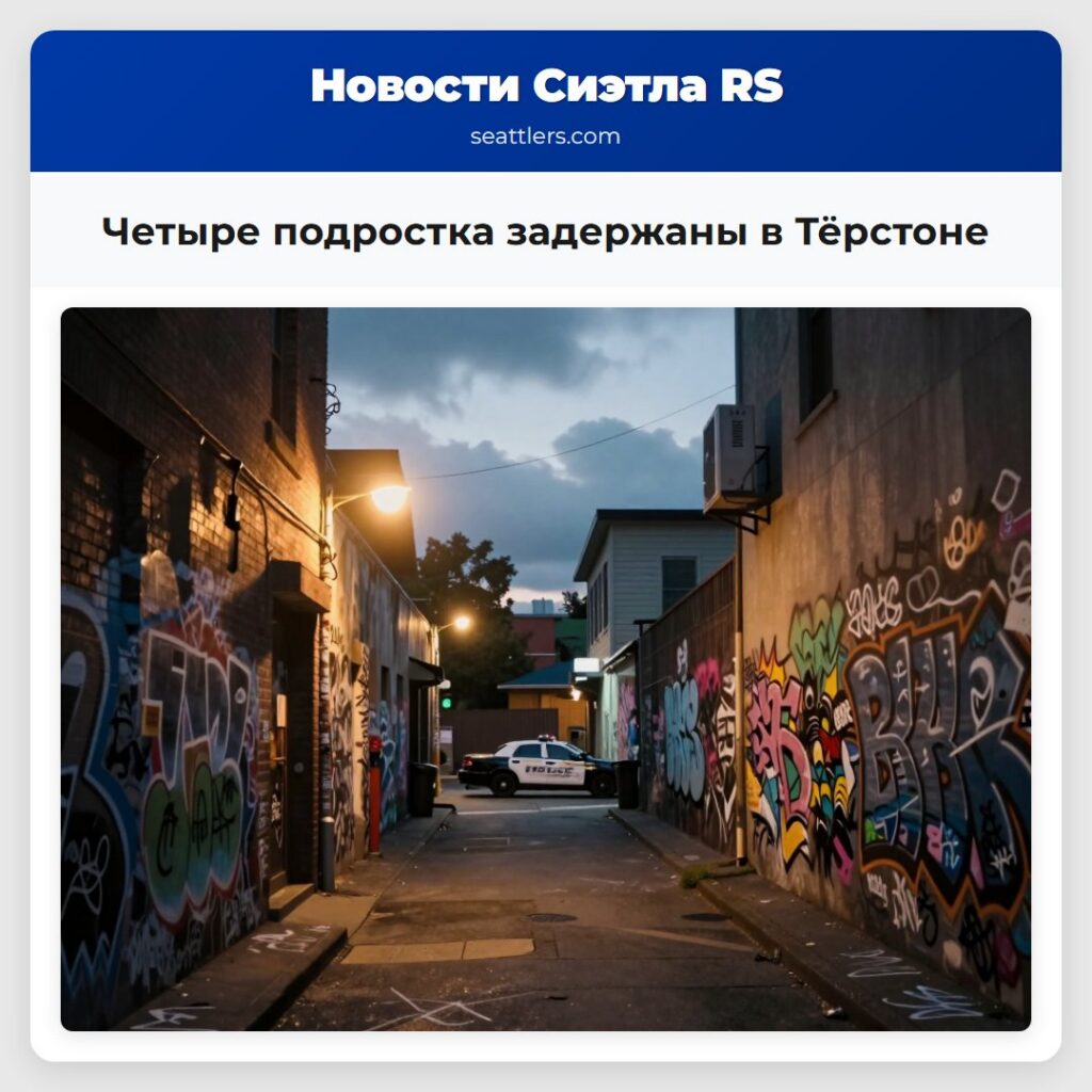 Четыре подростка задержаны в Тёрстоне