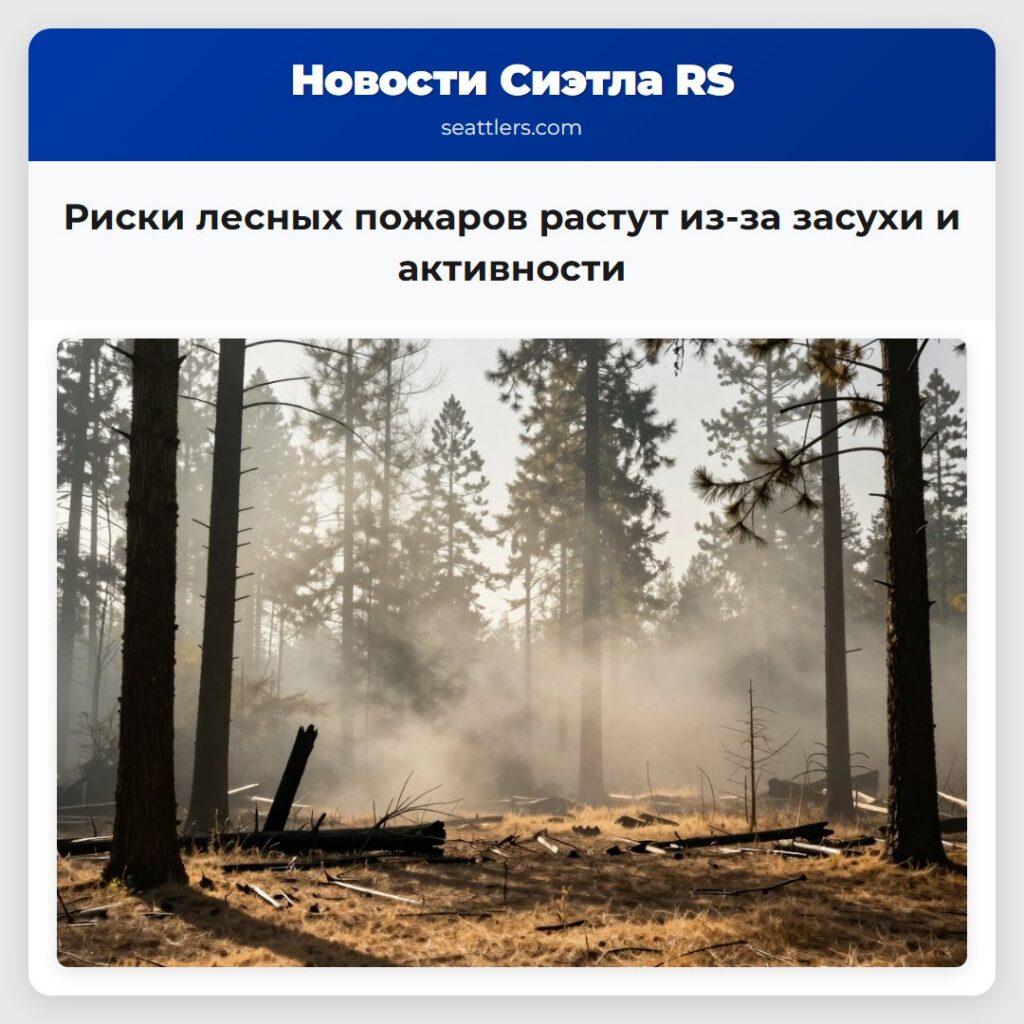 Риски лесных пожаров растут из-за засухи и
