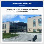 Подросток 13 лет обвинён в убийстве родственника