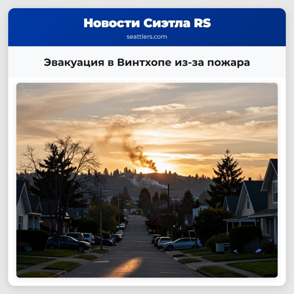 Эвакуация в Винтхопе из-за пожара