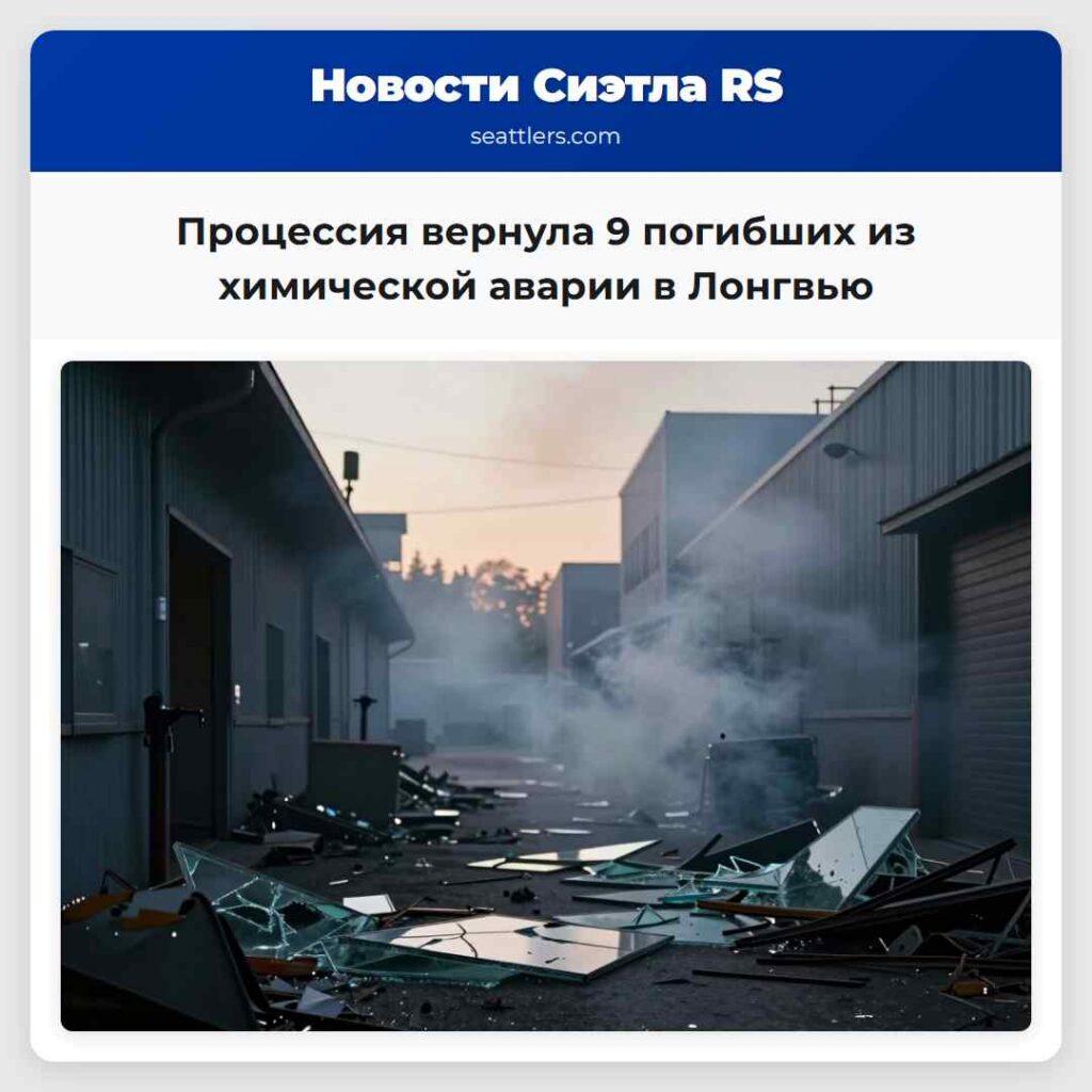 Процессия вернула 9 погибших из химической аварии в Лонгвью