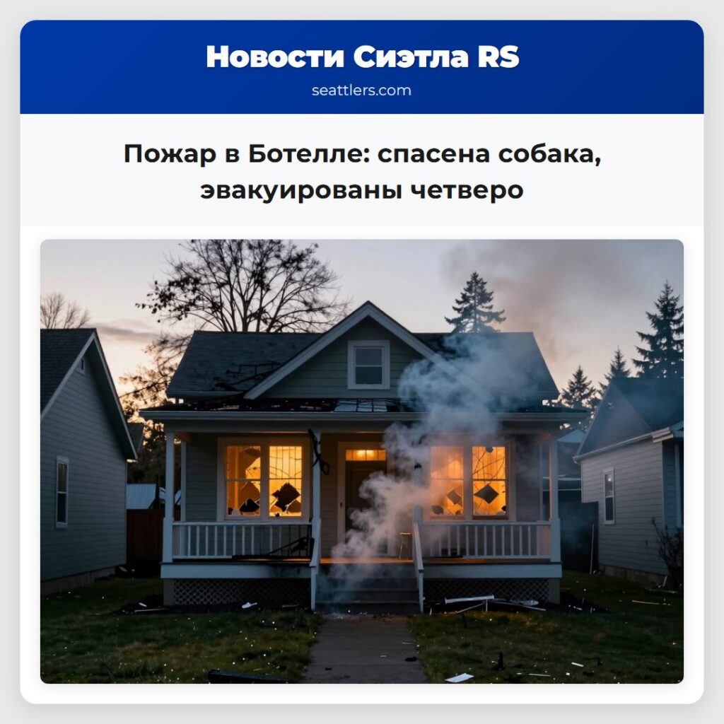 Пожар в Ботелле: спасена собака, эвакуированы