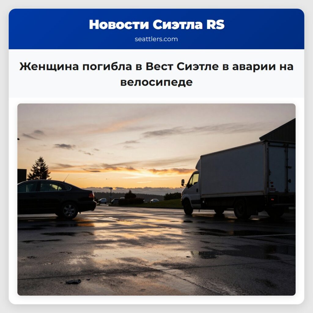 Женщина погибла в Вест Сиэтле в аварии на