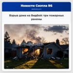 Взрыв дома на Видбей три пожарных ранены