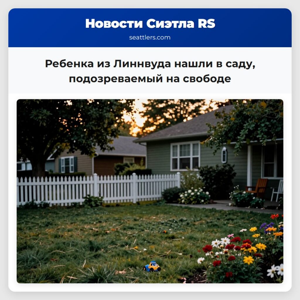 Ребенка из Линнвуда нашли в саду, подозреваемый
