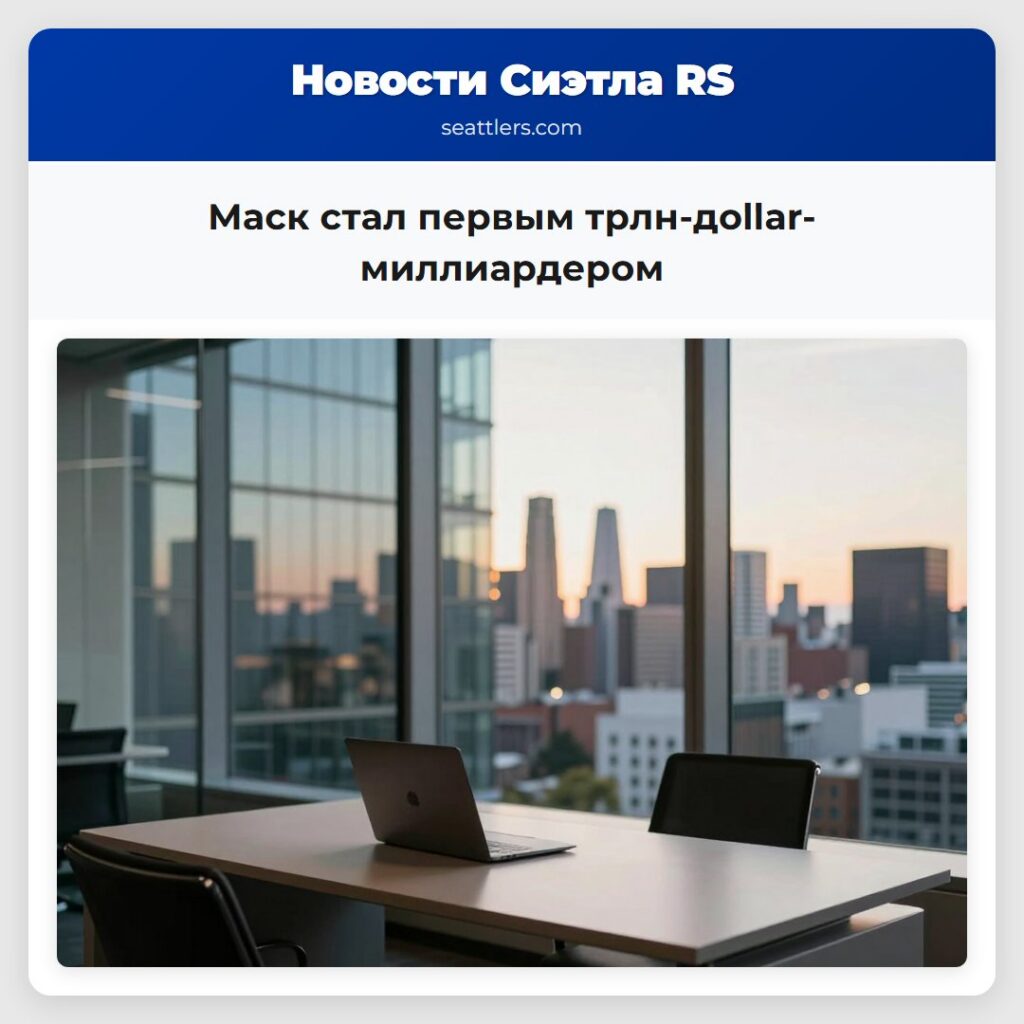 Маск стал первым трлн-дollar-миллиардером