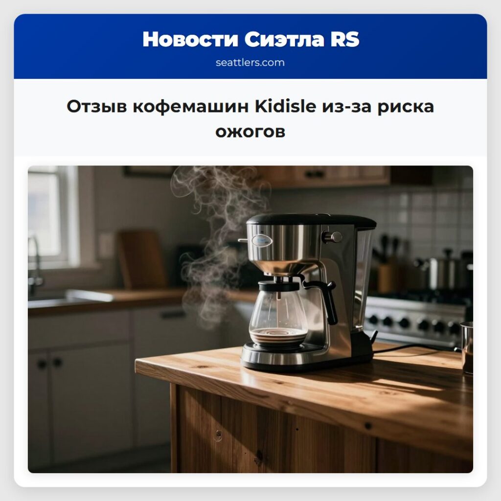 Отзыв кофемашин Kidisle из-за риска ожогов