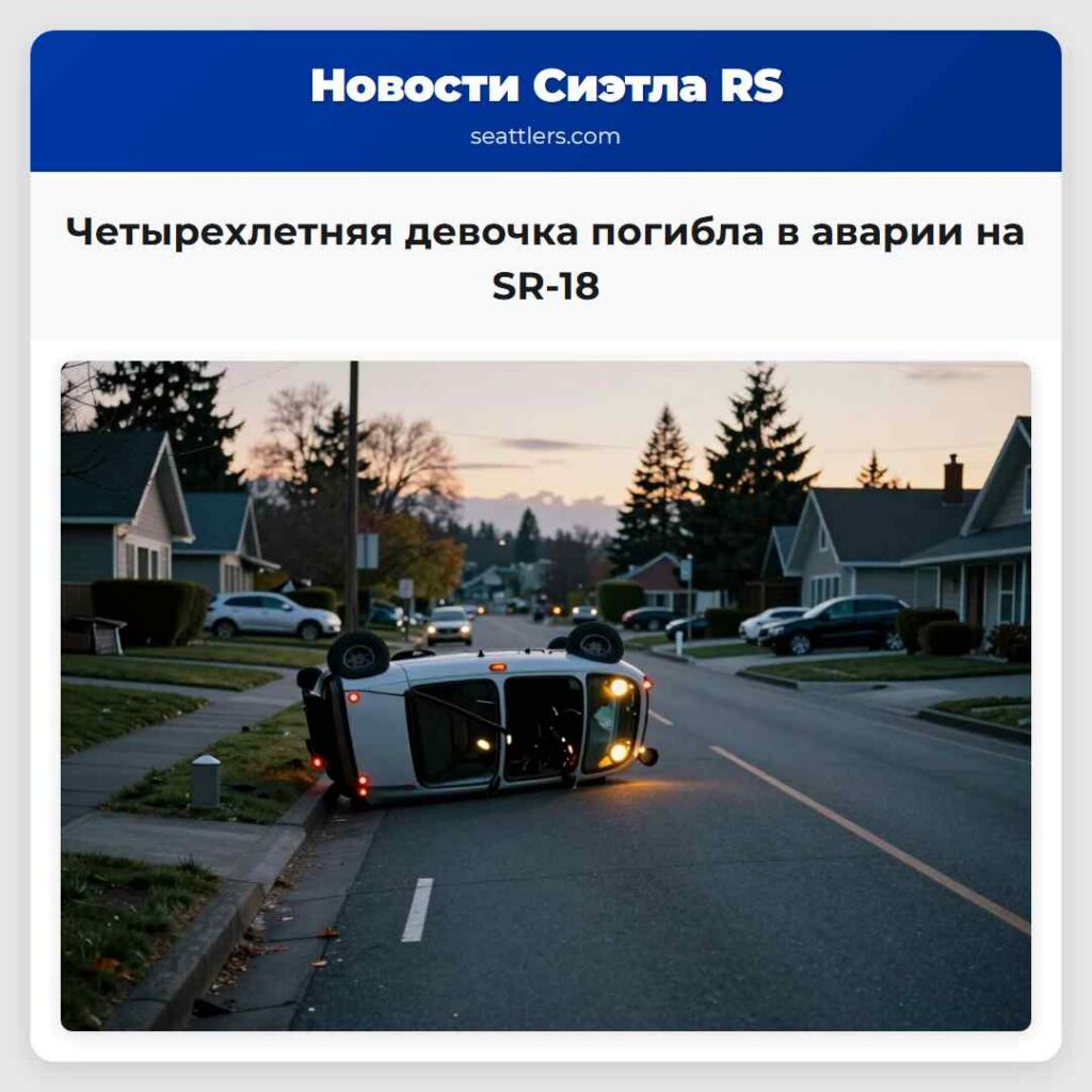 Четырехлетняя девочка погибла в аварии на SR-18
