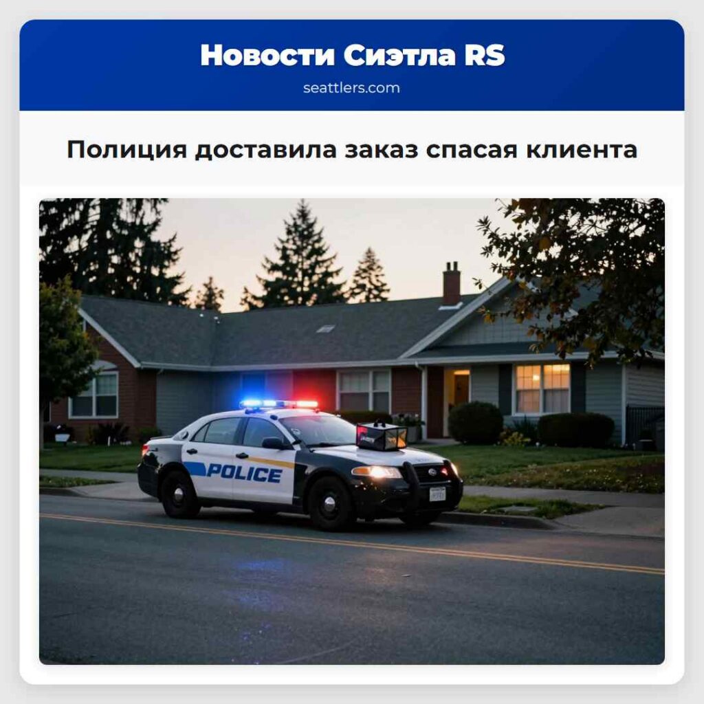 Полиция доставила заказ спасая клиента