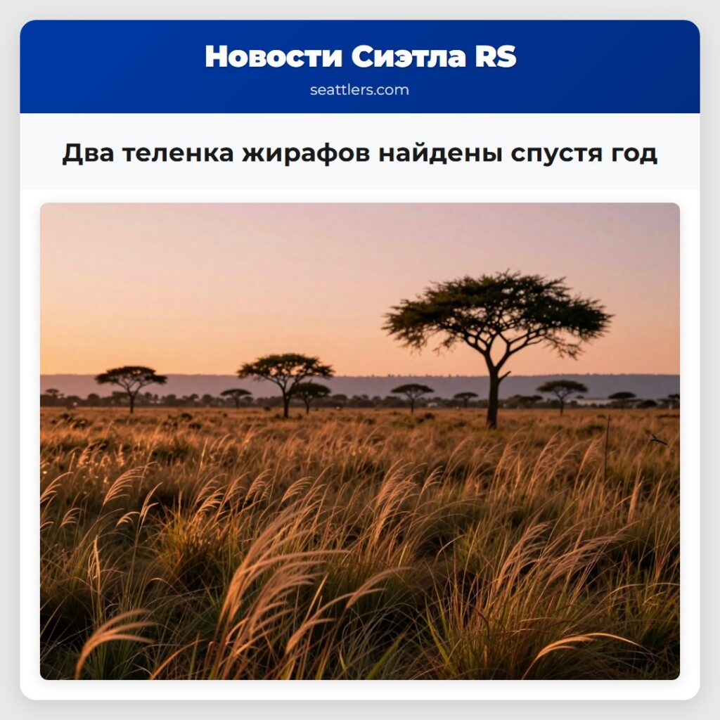 Два теленка жирафов найдены спустя год
