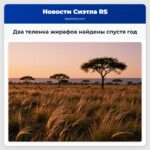 Два теленка жирафов найдены спустя год