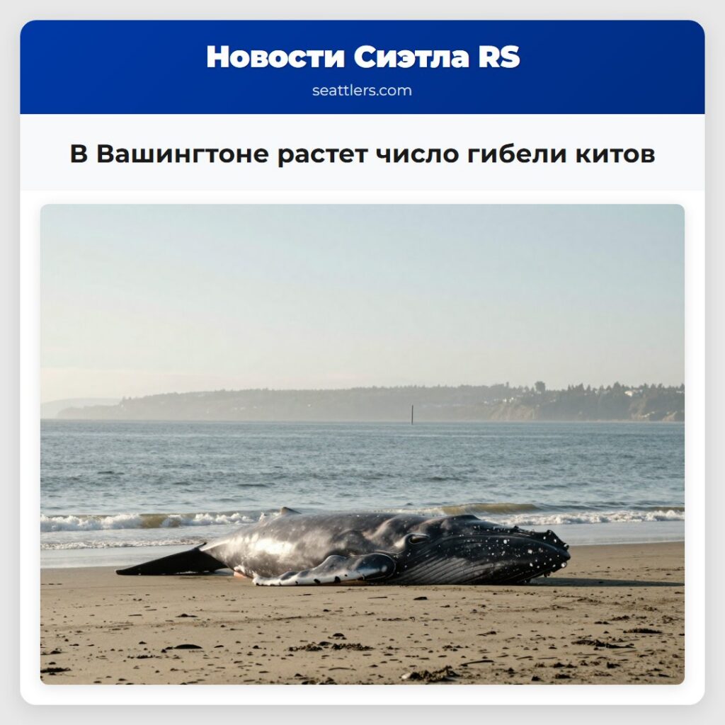В Вашингтоне растет число гибели китов