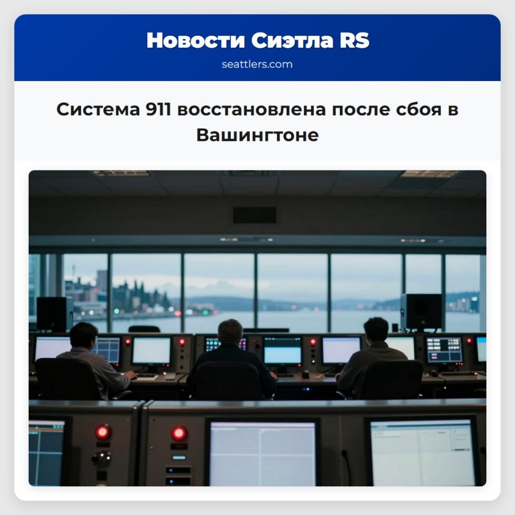 Система 911 восстановлена после сбоя в Вашингтоне