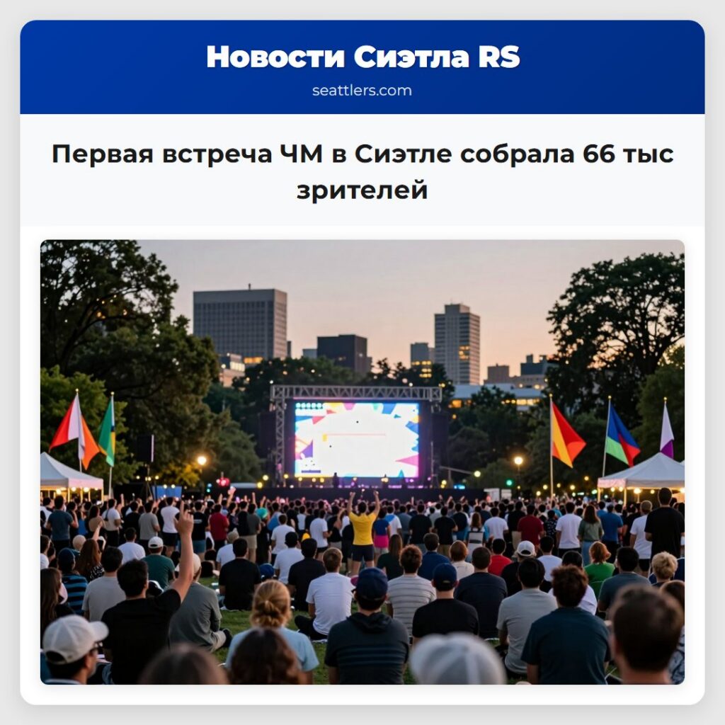 Первая встреча ЧМ в Сиэтле собрала 66 тыс зрителей