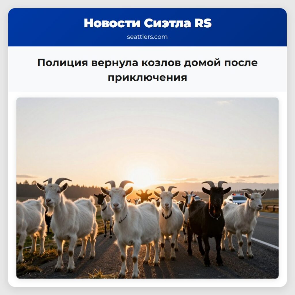 Полиция вернула козлов домой после приключения