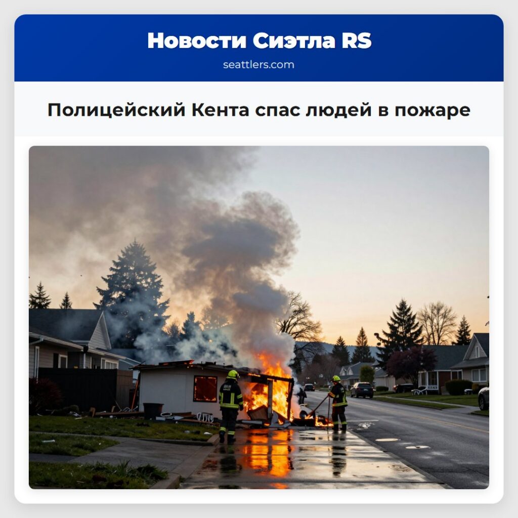 Полицейский Кента спас людей в пожаре