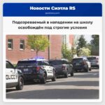 Подозреваемый в нападении на школу освобождён под строгие условия