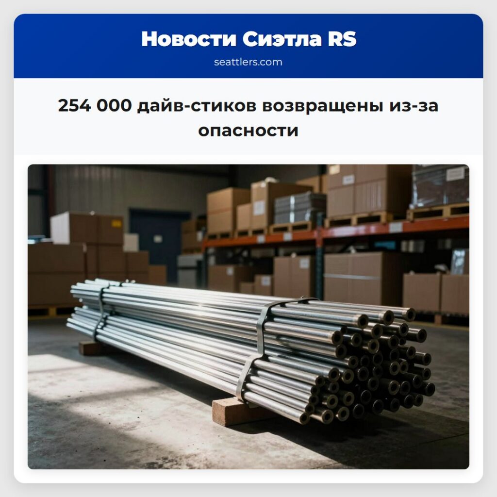 254 000 дайв-стиков возвращены из-за опасности