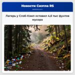 Лагерь у Слэб-Кэмп оставил 46 тыс фунтов мусора