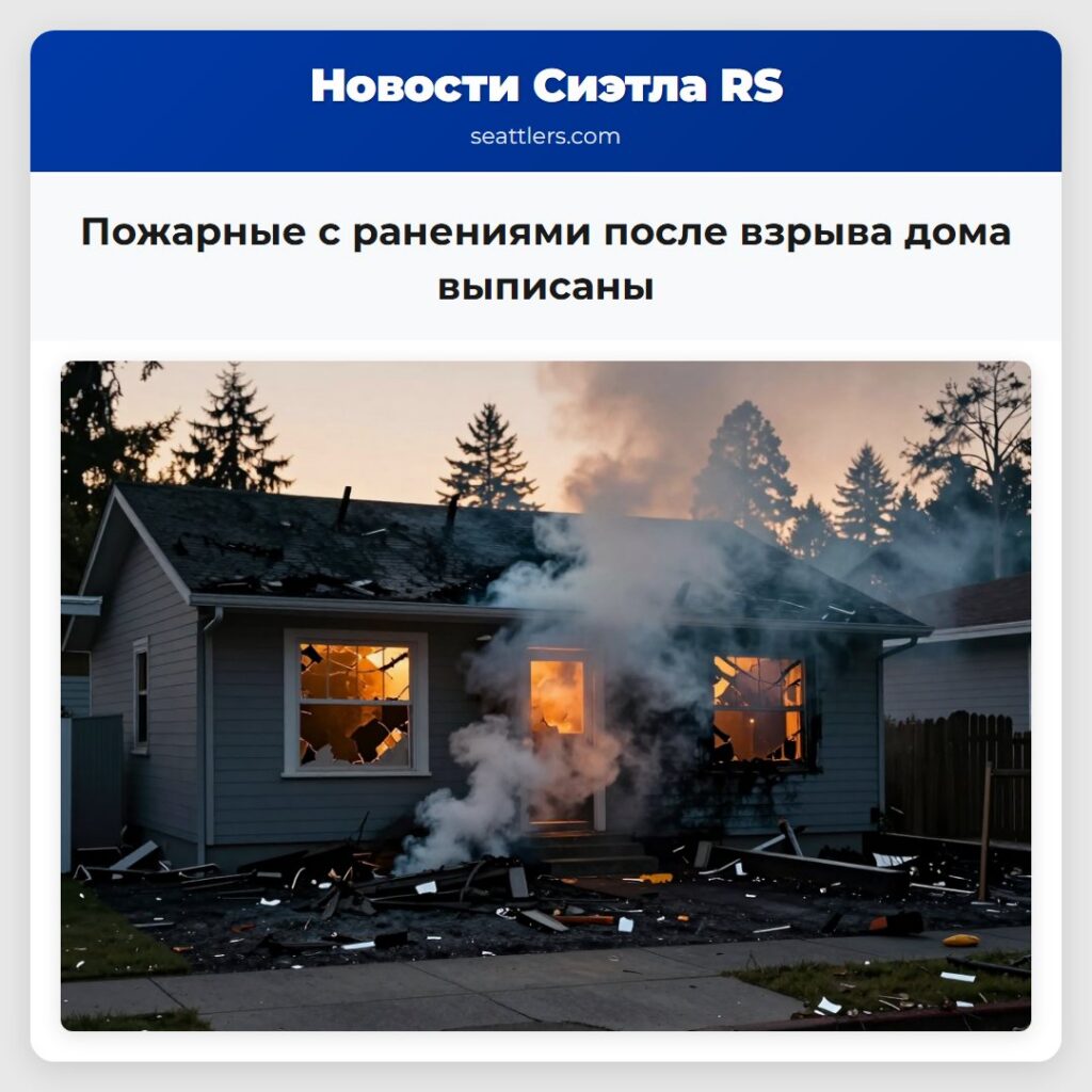 Пожарные с ранениями после взрыва дома выписаны