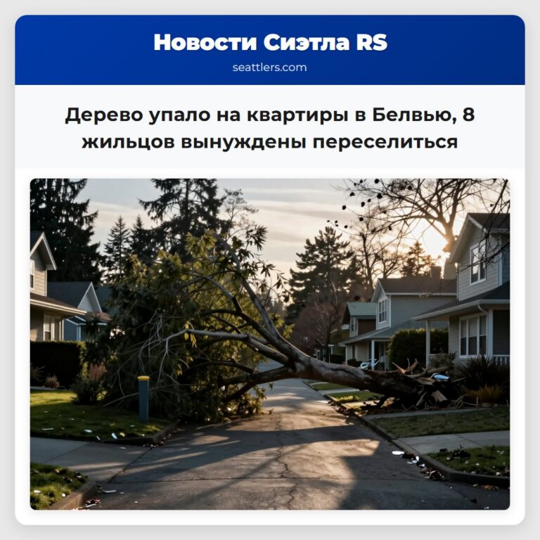 Дерево упало на квартиры в Белвью 8 жильцов вынуждены переселиться
