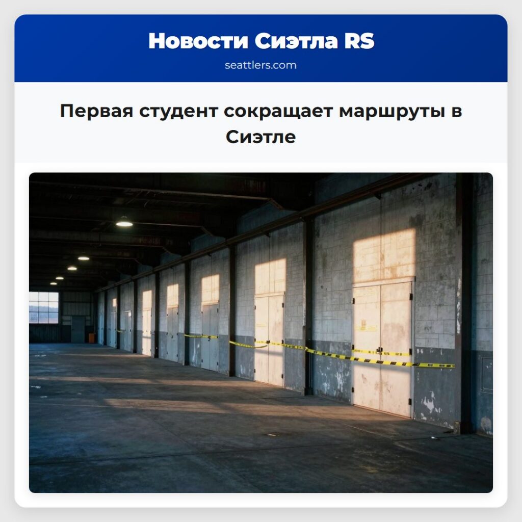 Первая студент сокращает маршруты в Сиэтле
