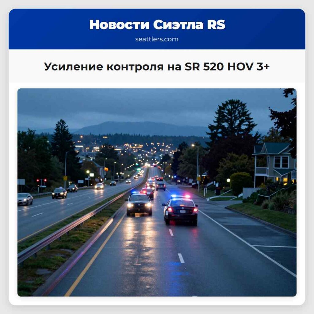 Усиление контроля на SR 520 HOV 3+