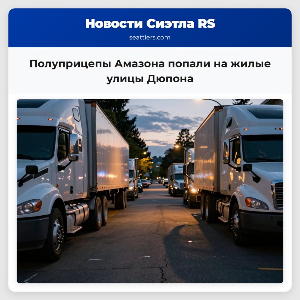 Полуприцепы Амазона попали на жилые улицы Дюпона