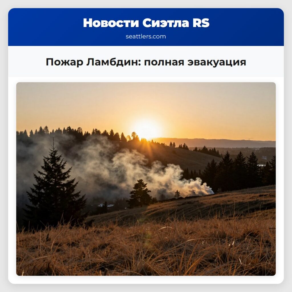Пожар Ламбдин: полная эвакуация