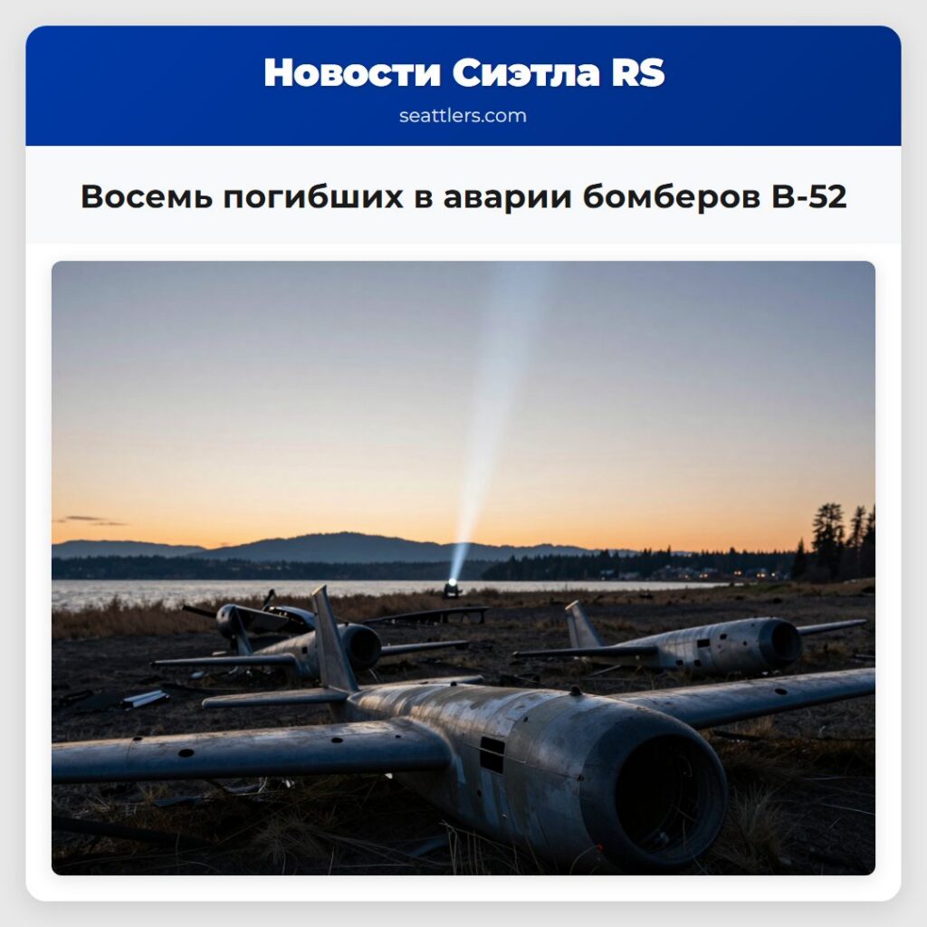Восемь погибших в аварии бомберов B-52