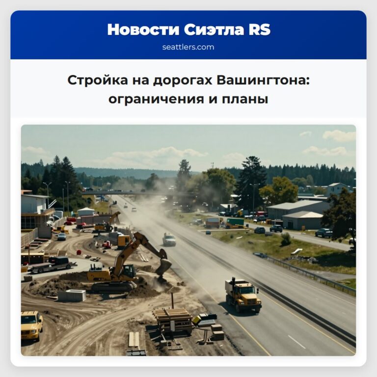 Стройка на дорогах Вашингтона ограничения и планы