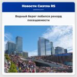 Водный берег побился рекорд посещаемости