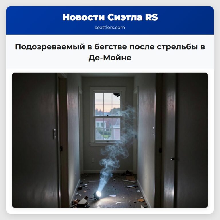 Подозреваемый в бегстве после стрельбы в Де-Мойне