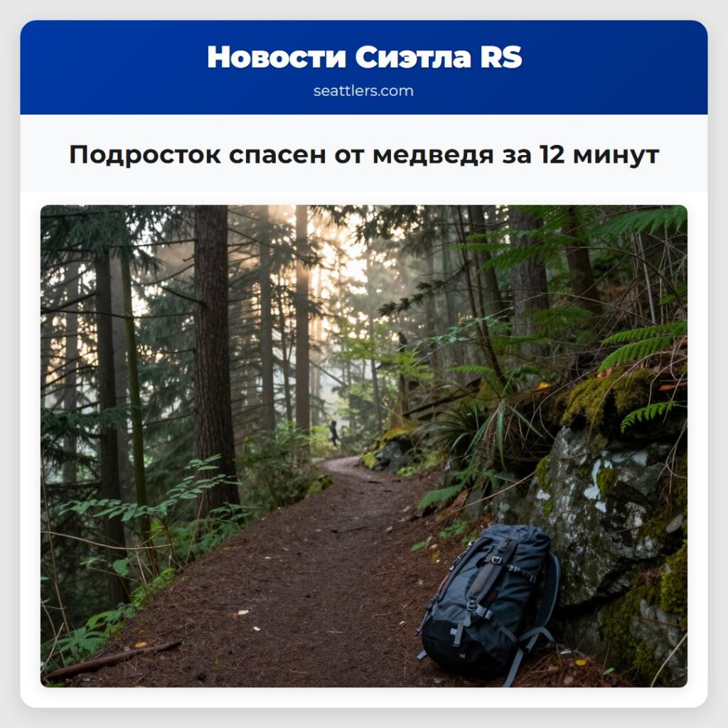 Подросток спасен от медведя за 12 минут