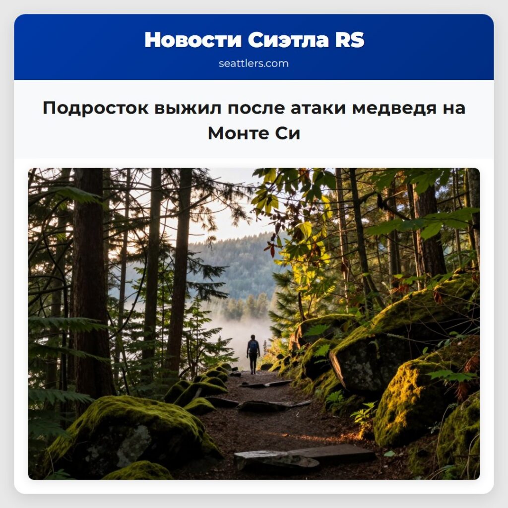 Подросток выжил после атаки медведя на Монте Си